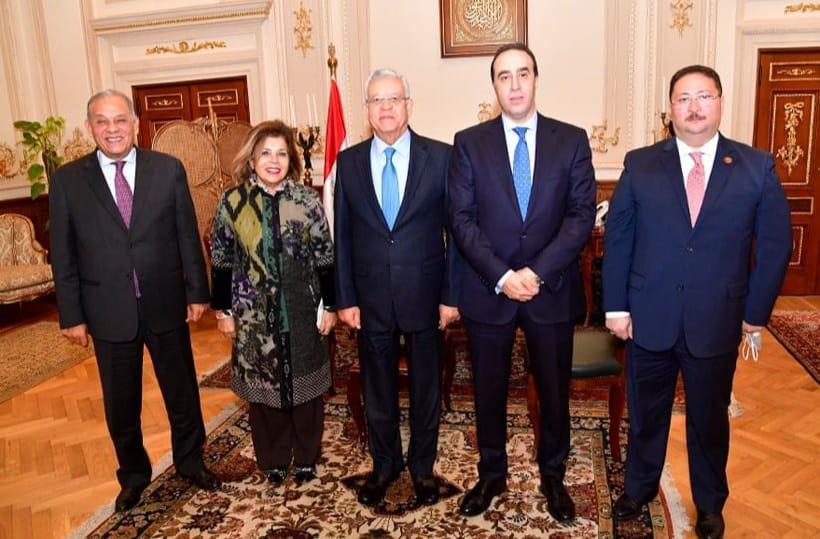  Ambassador Moushira Khattab meets with Speaker of the Egyptian Parliament 